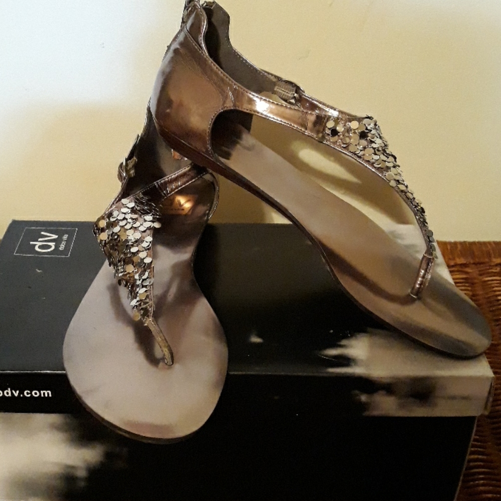 Silver sandals